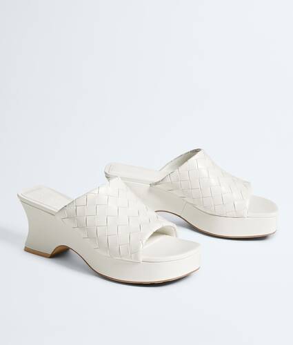 Women's Rosita Wedge Mule in Alabaster Bottega Veneta Slovakia EN - Image 3