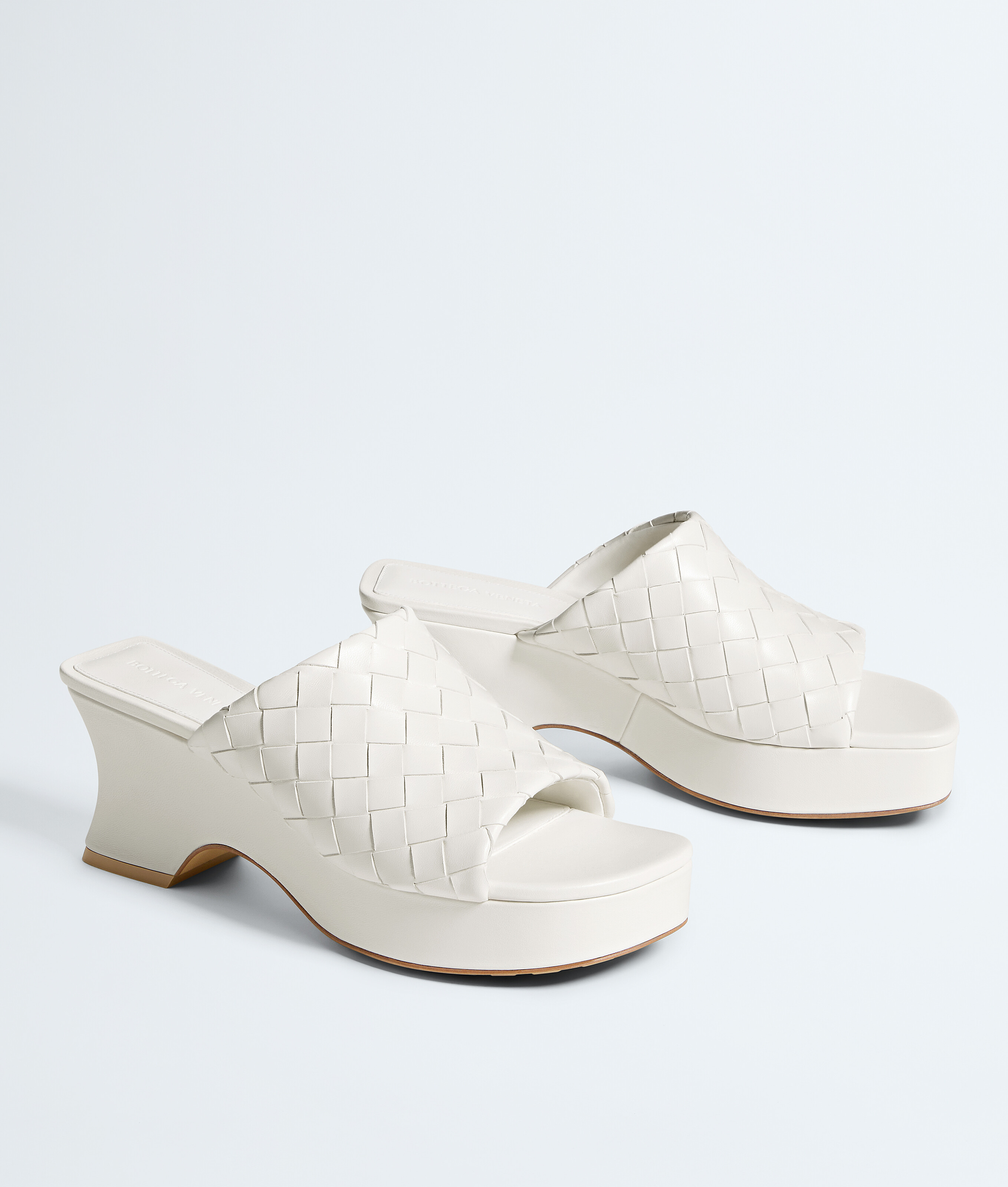 Women's Rosita Wedge Mule in Alabaster Bottega Veneta Australia EN - Image 3