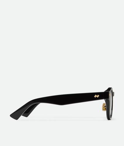 Runde Dizzy Brille in Black/transparent Bottega Veneta &Ouml;sterreich DE - Image 3
