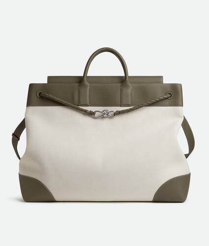 加大号Andiamo旅行包 为 男士 在 自然色/柏树绿 Bottega Veneta 新加坡 ZH - Image 1