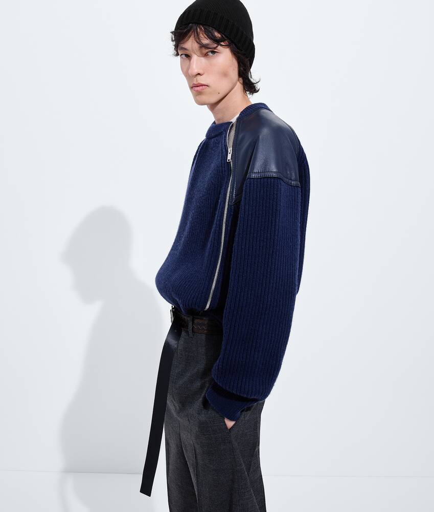 Jersey de punto ingl&eacute;s de lana y cachemira para Hombre en Azurite Bottega Veneta M&eacute;xico ES - Image 2