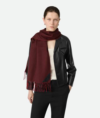 Bi-Color Cashmere Scarf