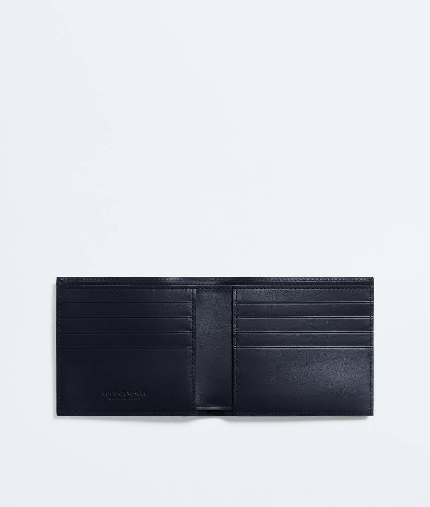 Men's Intrecciato Bi-Fold Wallet in Midnight/taxi Bottega Veneta France EN - Image 2