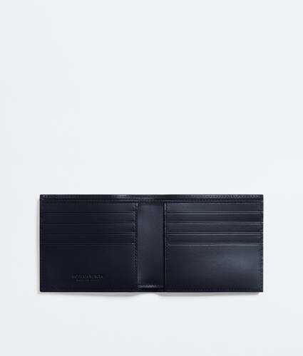 Men's Intrecciato Bi-Fold Wallet in Midnight/taxi Bottega Veneta France EN - Image 2