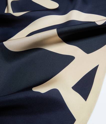 Women's Silk Foulard in Midnight/prosecco Bottega Veneta Latvia EN - Image 3
