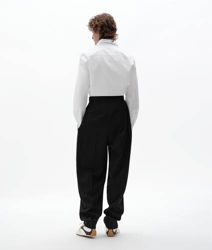 Men's Compact Cotton Poplin Shirt in White Bottega Veneta United States EN - Image 3