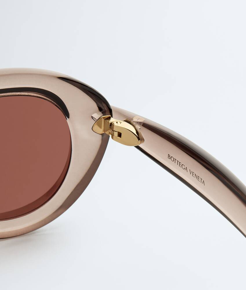 &Oacute;culos de sol Aviator Sardine em Brown/red Bottega Veneta Brasil PT - Image 4