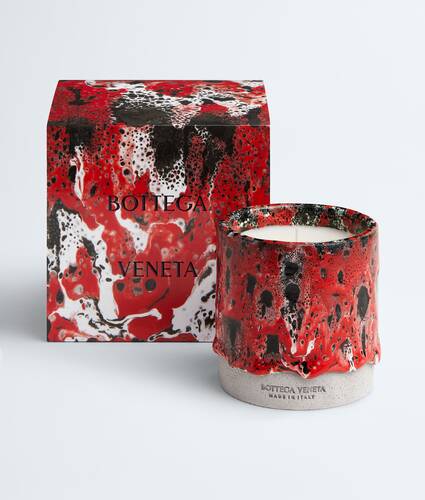 Women's Redstone Glaze Candle in Red/white/black Bottega Veneta Japan EN - Image 5