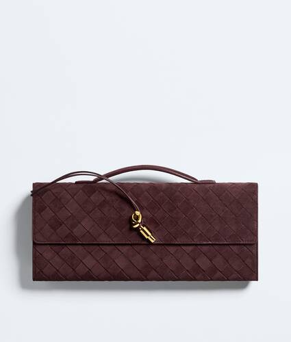 Women's Andiamo Clutch in Deep mahogany Bottega Veneta Singapore EN - Image 1