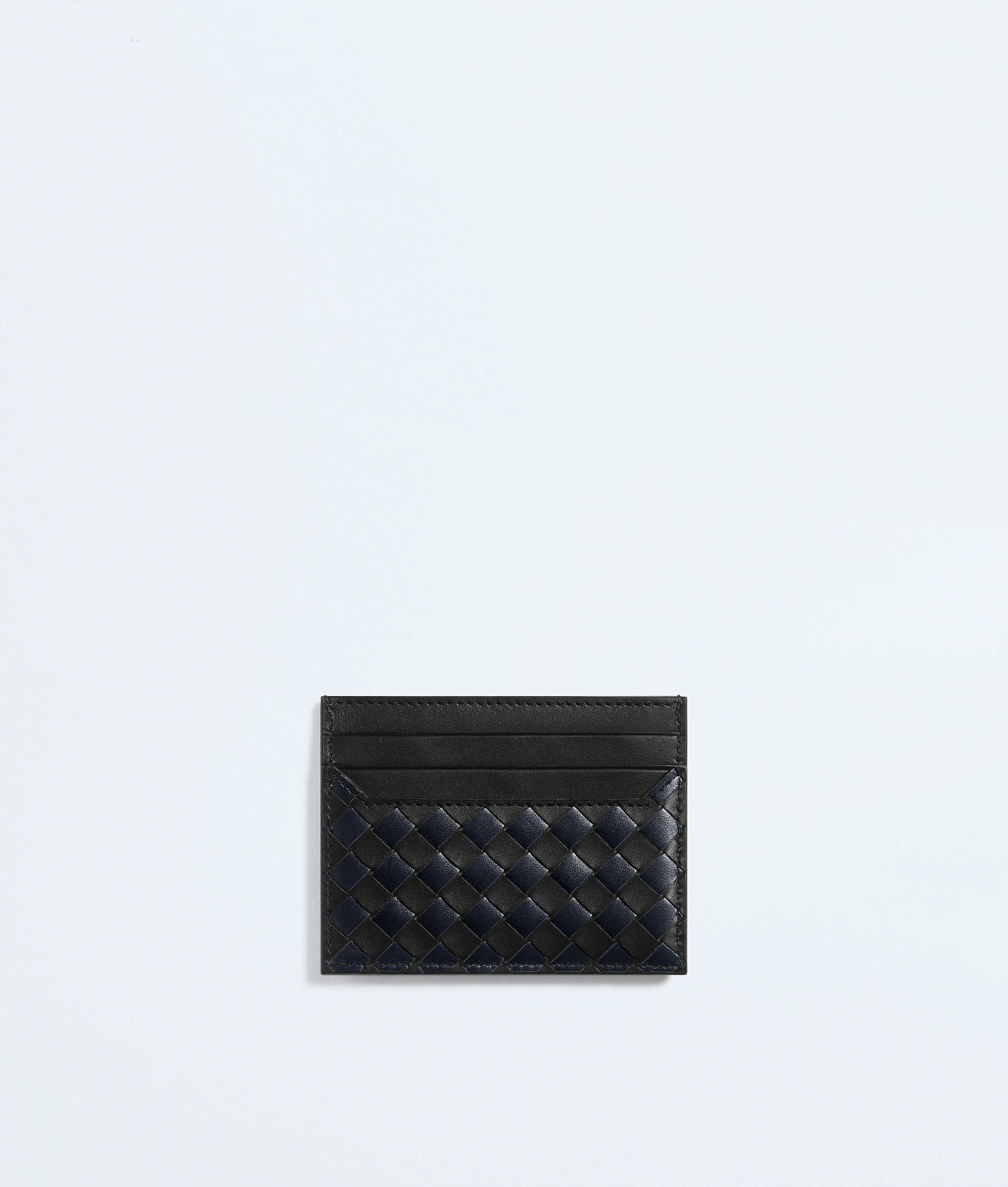 Men's Intrecciato Piccolo Card Case in Black/midnight Bottega Veneta Luxembourg EN - Image 2