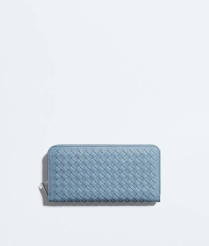 Men's Woven Mycelium Zip-Around Wallet in Mineral Bottega Veneta Zimbabwe EN - Image 1