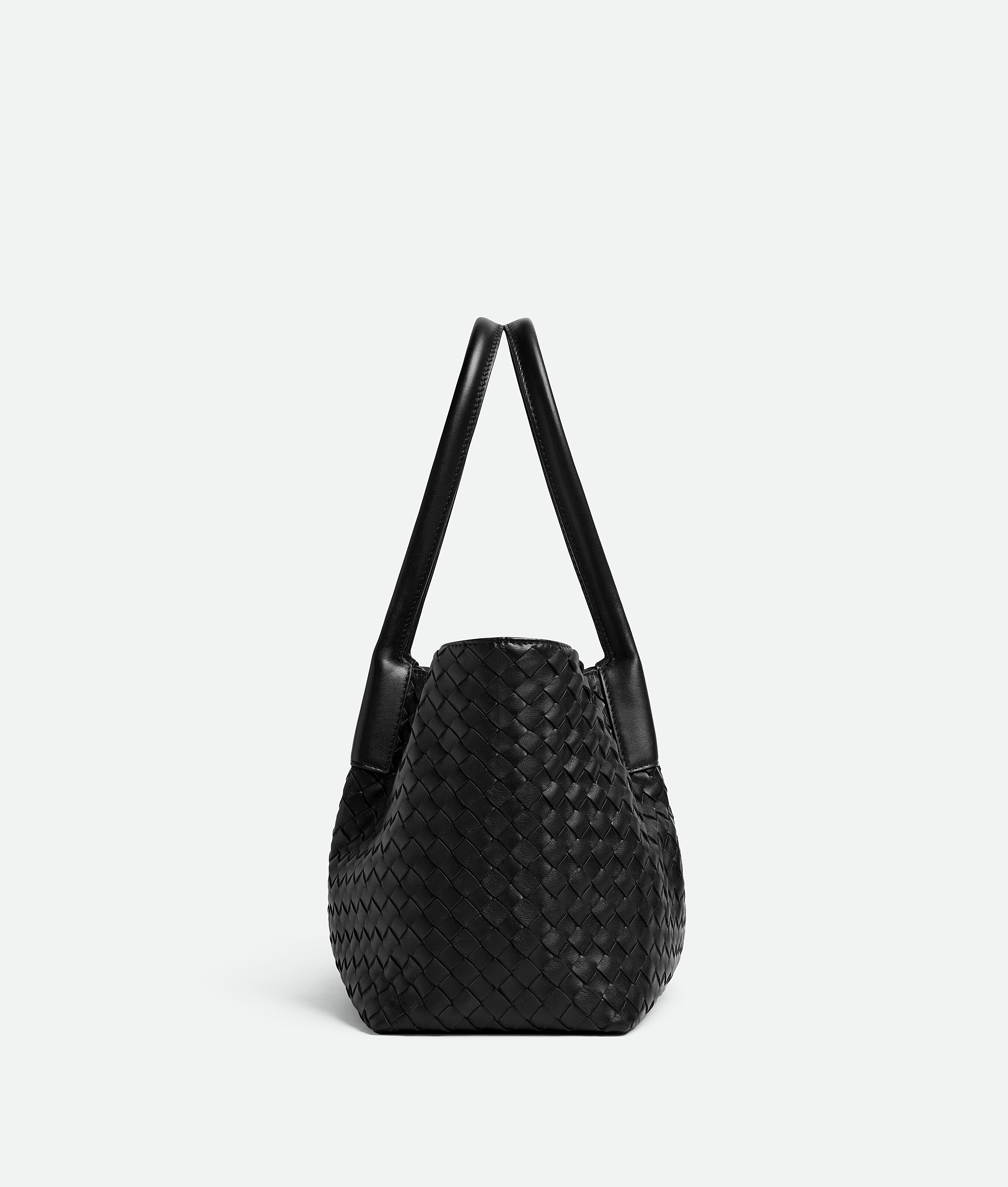 Bottega Veneta Pinacoteca Medium Leather Tote Bag In Black