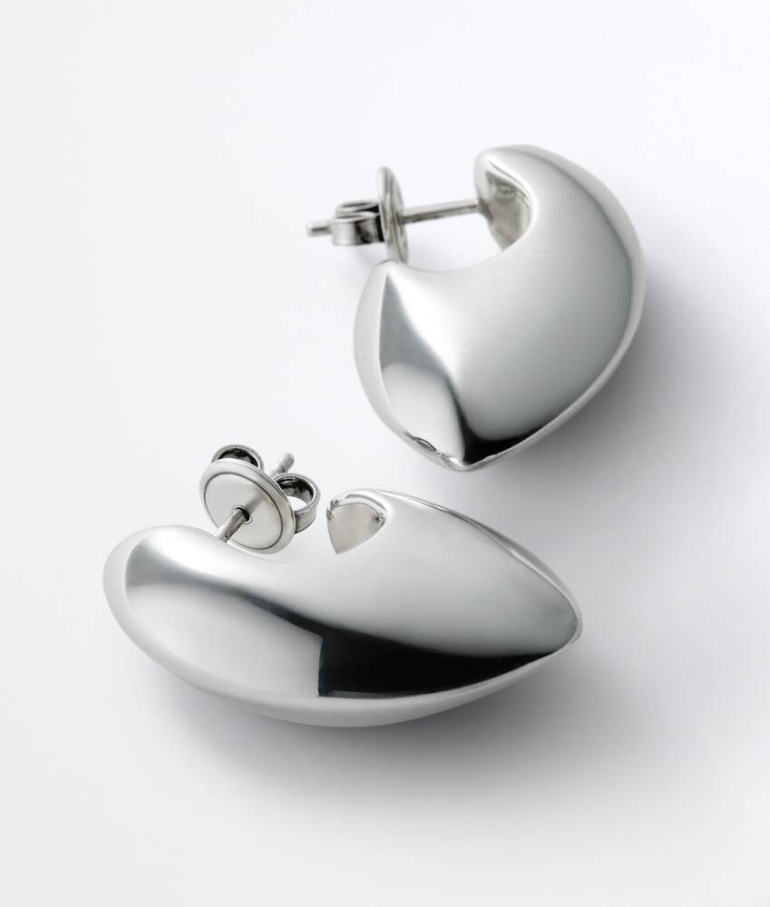 Pendientes Claw peque&ntilde;os para Mujer en Silver Bottega Veneta M&eacute;xico ES - Image 2