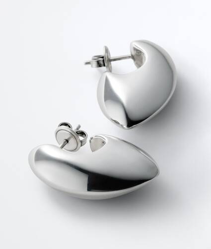 Pendientes Claw peque&ntilde;os para Mujer en Silver Bottega Veneta M&eacute;xico ES - Image 2