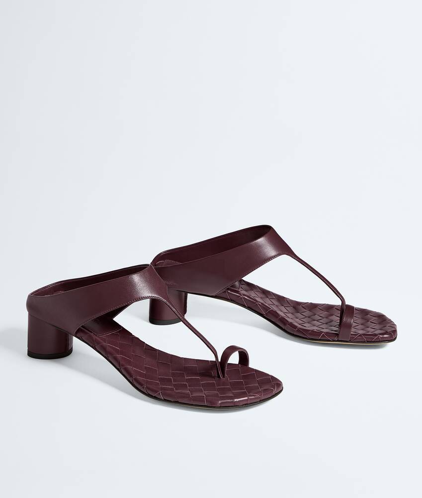 Women's Livia Thong in Deep mahogany Bottega Veneta United States EN - Image 3