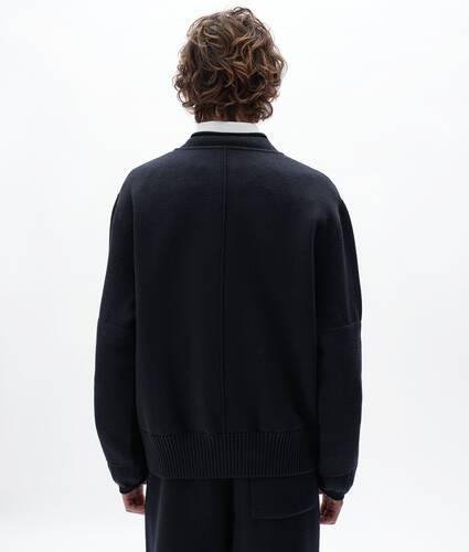 Men's Wool and Cashmere Sweater in Midnight blue Bottega Veneta Qatar EN - Image 3