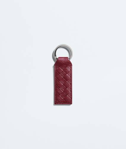 Men's Woven Mycelium Key Ring in Lava red Bottega Veneta Zimbabwe EN - Image 2