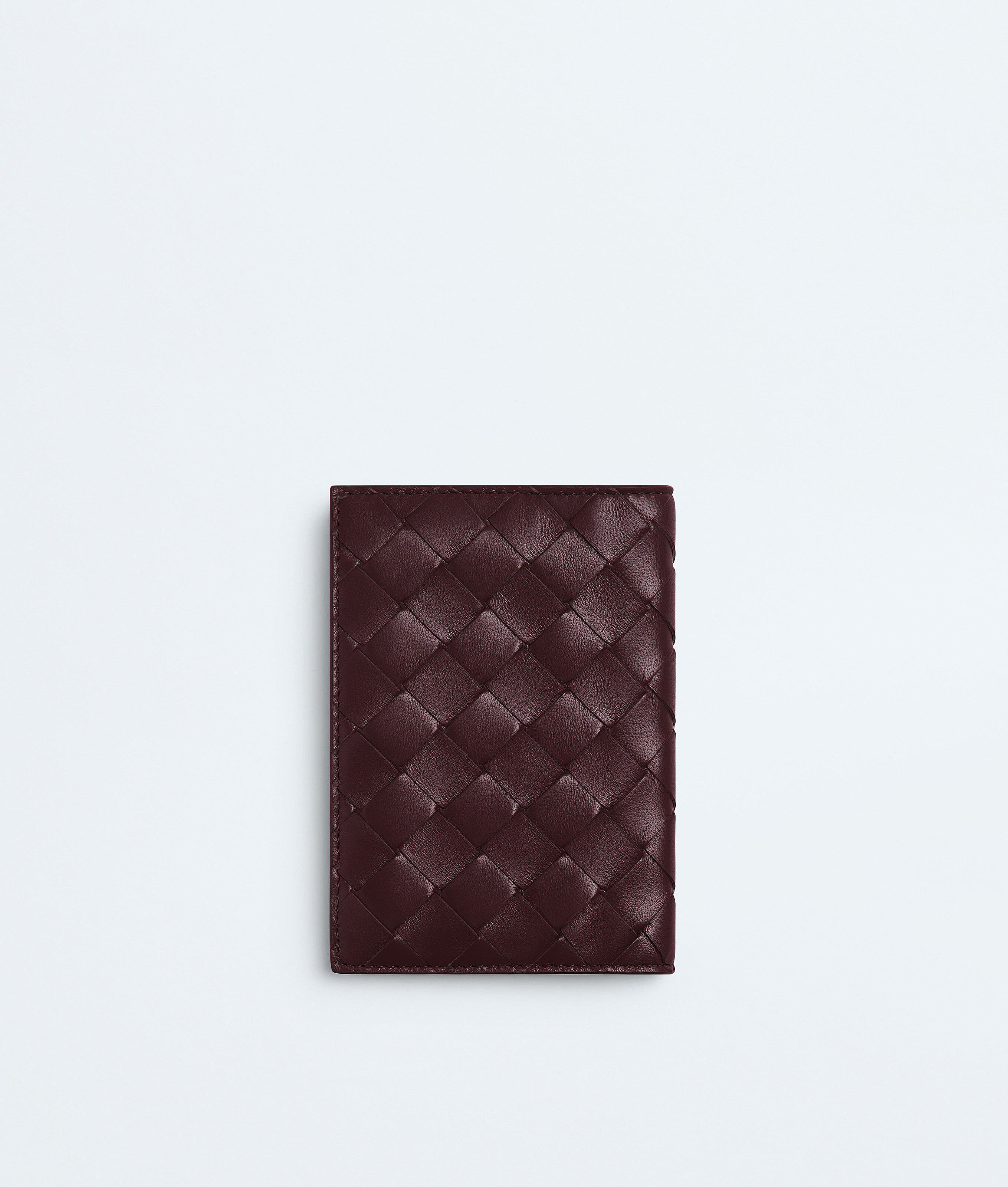 Women's Intrecciato Passport Case in Deep mahogany/butter yellow Bottega Veneta United Arab Emirates EN - Image 3