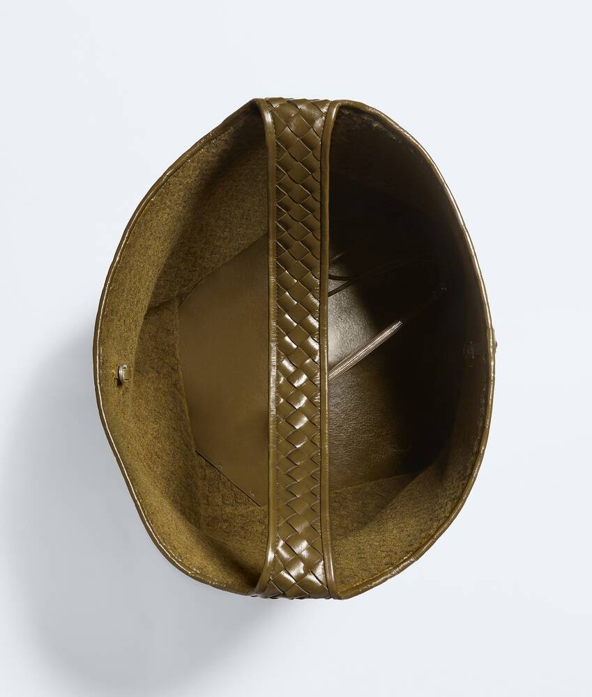 Ele's Bolsa Bucket Triangolo Grande em Olive oil Bottega Veneta Brasil PT - Image 3
