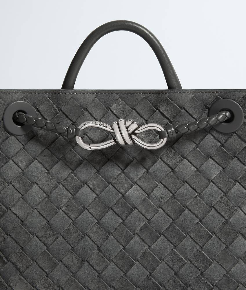 Women's Small Andiamo in Obsidian gray Bottega Veneta United Arab Emirates EN - Image 8