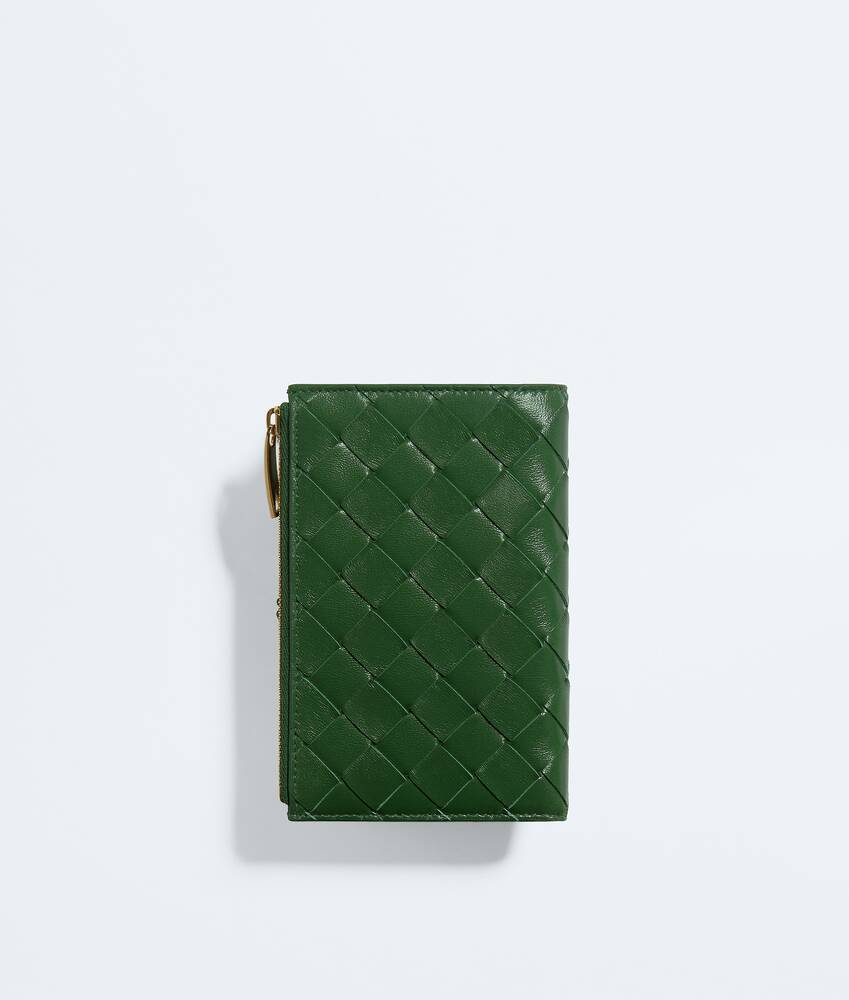 Ela's Carteira Bi-Fold Andiamo m&eacute;dia em Basil Bottega Veneta Brasil PT - Image 3