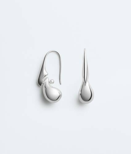 Women's Drop Pendant Earrings in Silver Bottega Veneta Bulgaria EN - Image 1