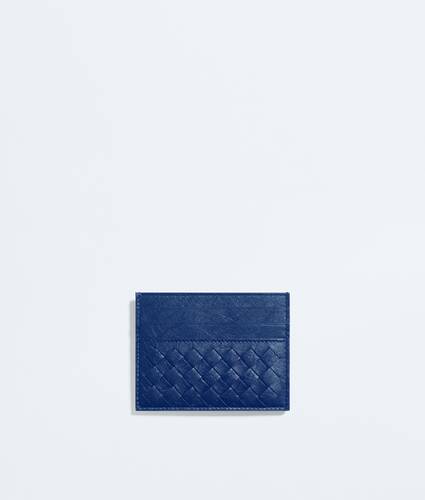 Men's Woven Mycelium Credit Card Case in Blue royal Bottega Veneta Croatia EN - Image 2