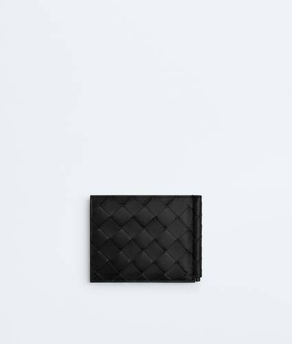 Men's Intrecciato Bill Clip Wallet in Black Bottega Veneta Malta EN - Image 3