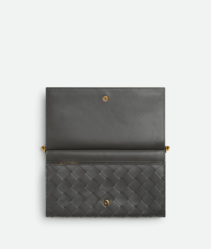 Women's Solstice Large Flap Wallet in Lapilli Bottega Veneta Australia EN - Image 2