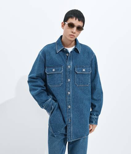 Medium Indigo Denim Overshirt