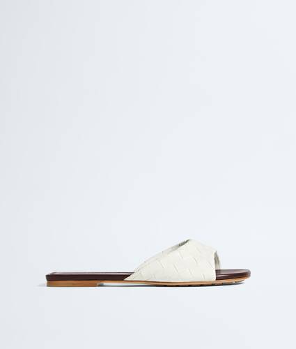 Women's Livia Flat Mule in Alabaster/cioccolato Bottega Veneta United States EN - Image 1