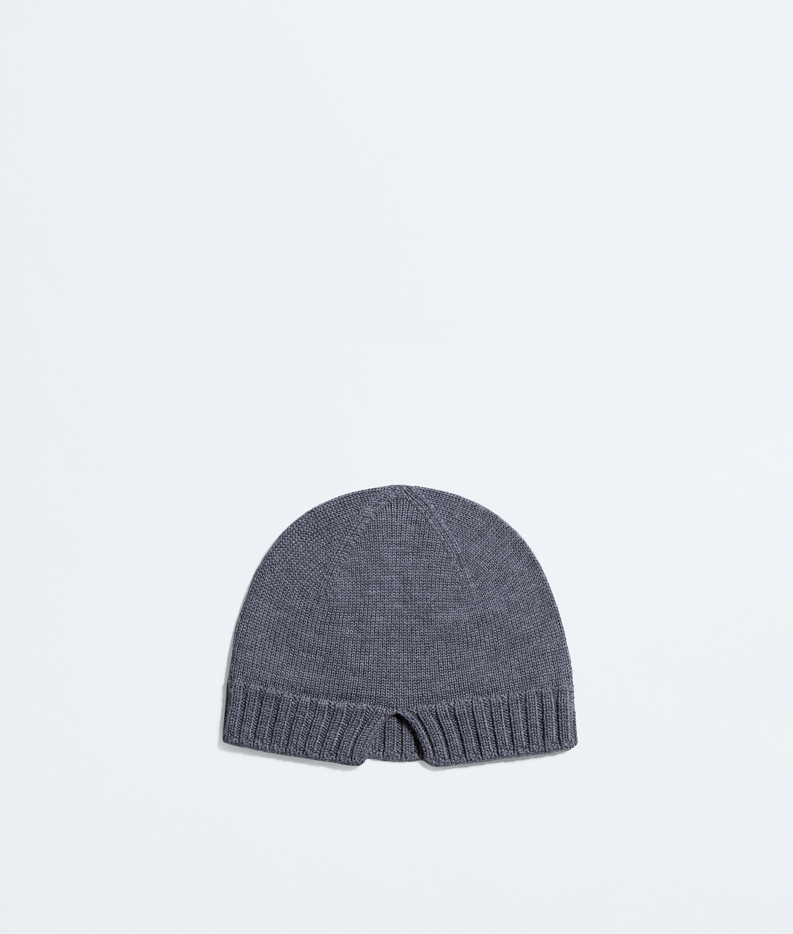 Women's Wool Knit Beanie in Thunder Bottega Veneta Luxembourg EN - Image 3