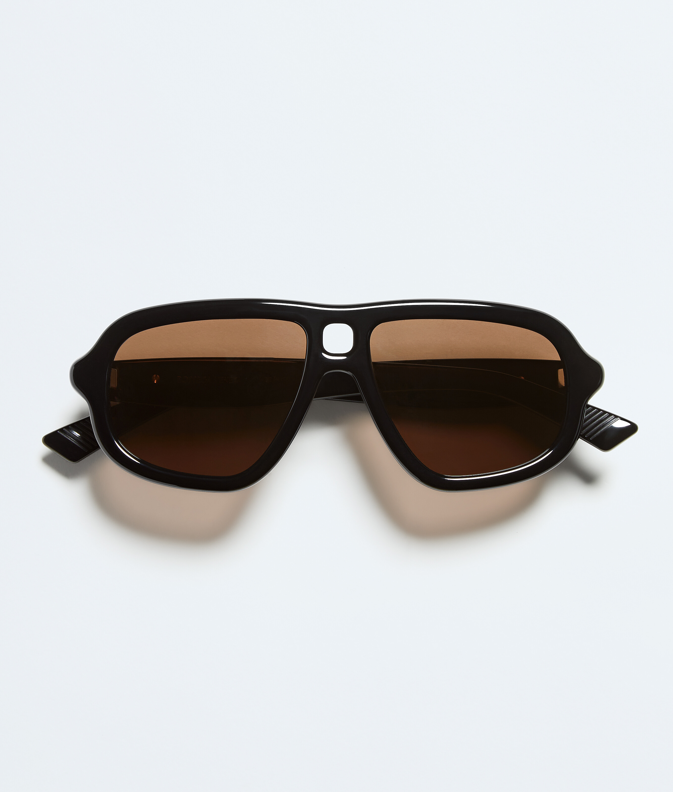 Sophia Ribbon Aviator Sunglasses in Black/brown Bottega Veneta Luxembourg EN - Image 1