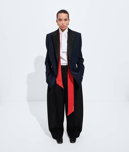 Women's Silk Twill Necktie in Pop red Bottega Veneta Japan EN - Image 3