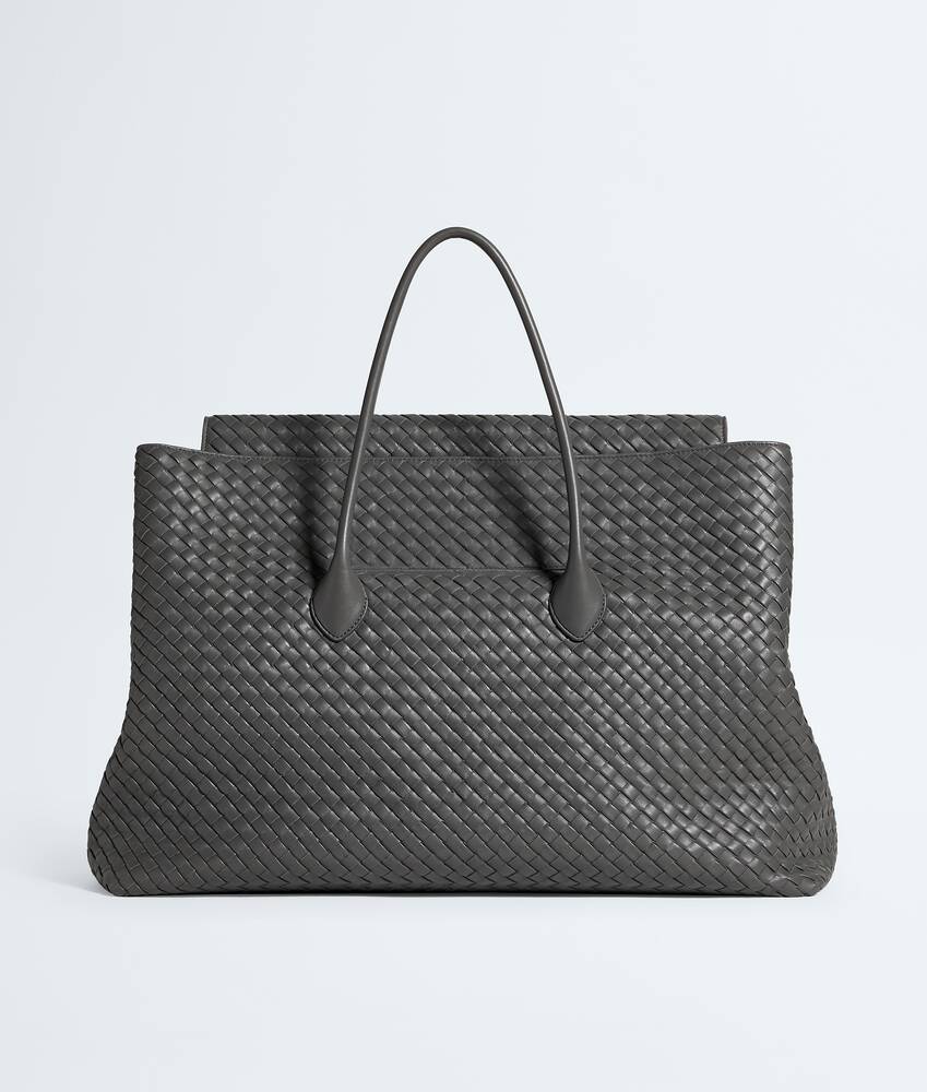 Men's Large Piega Tote in Obsidian gray Bottega Veneta Hong Kong SAR China EN - Image 5