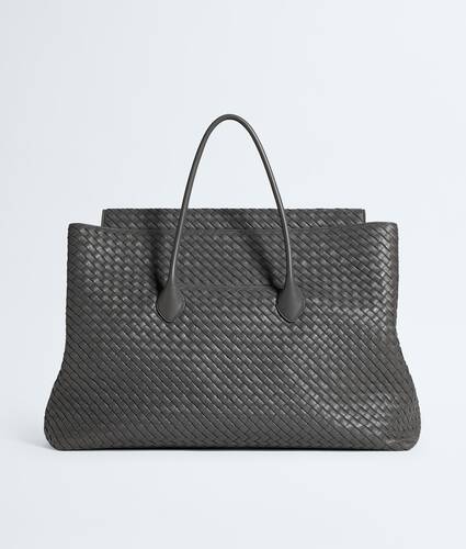 Men's Large Piega Tote in Obsidian gray Bottega Veneta Hong Kong SAR China EN - Image 5
