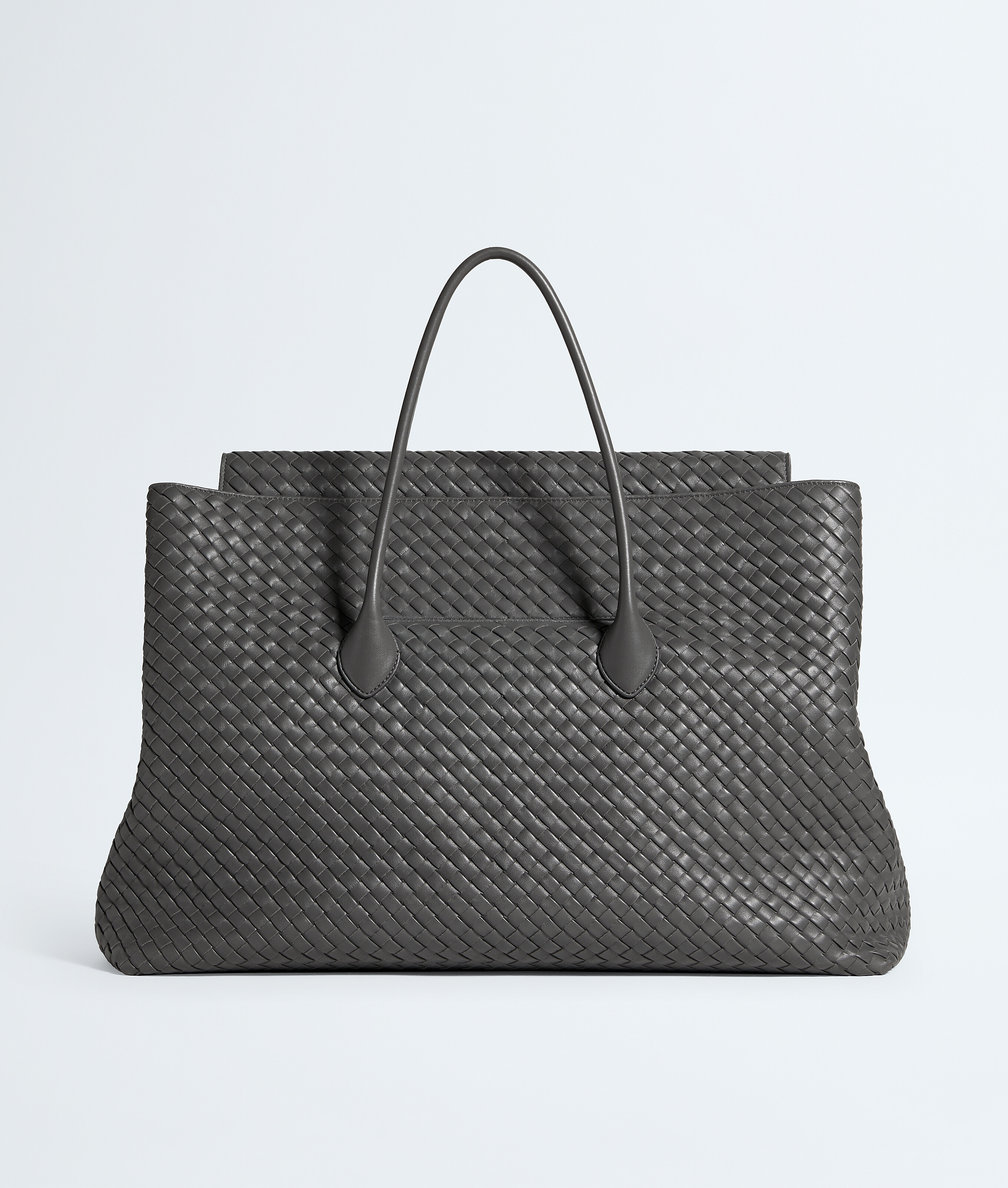 Men's Large Piega Tote in Obsidian gray Bottega Veneta Luxembourg EN - Image 5