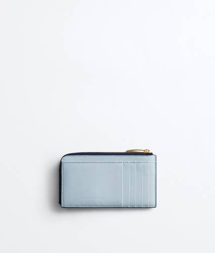 Women's Intrecciato L-Zipped Card Case in Petroleum/glacial Bottega Veneta Italy EN - Image 3