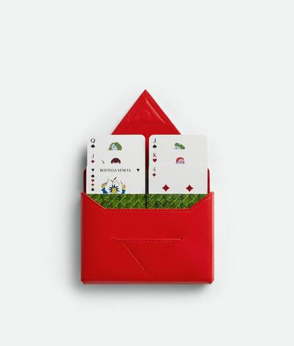 Playing Cards in Red stone Bottega Veneta Luxembourg EN - Image 1