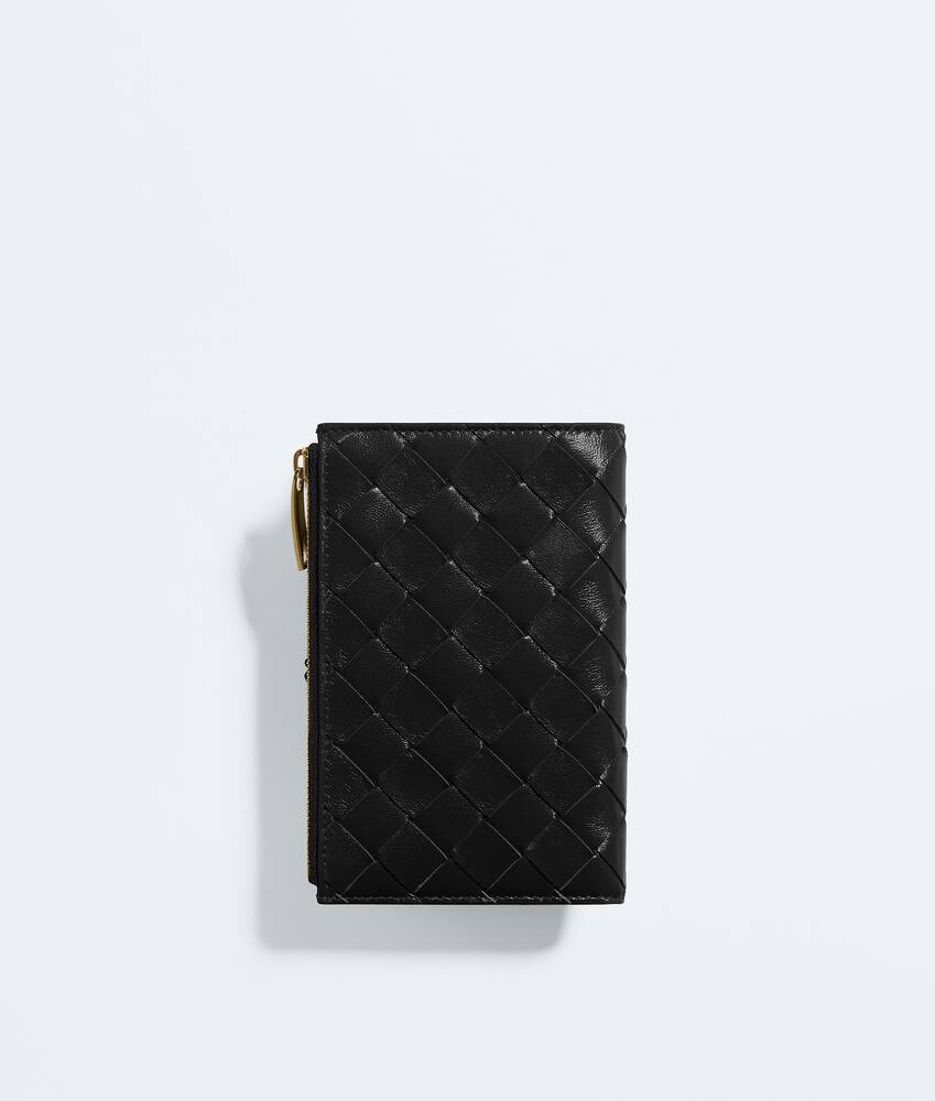 Women's Andiamo Medium Bi-Fold Wallet in Black Bottega Veneta Greece EN - Image 3