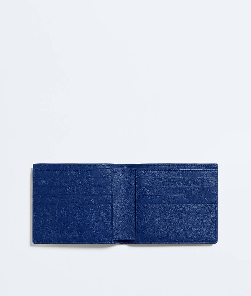 Men's Woven Mycelium Bi-Fold Wallet in Blue royal Bottega Veneta Croatia EN - Image 2