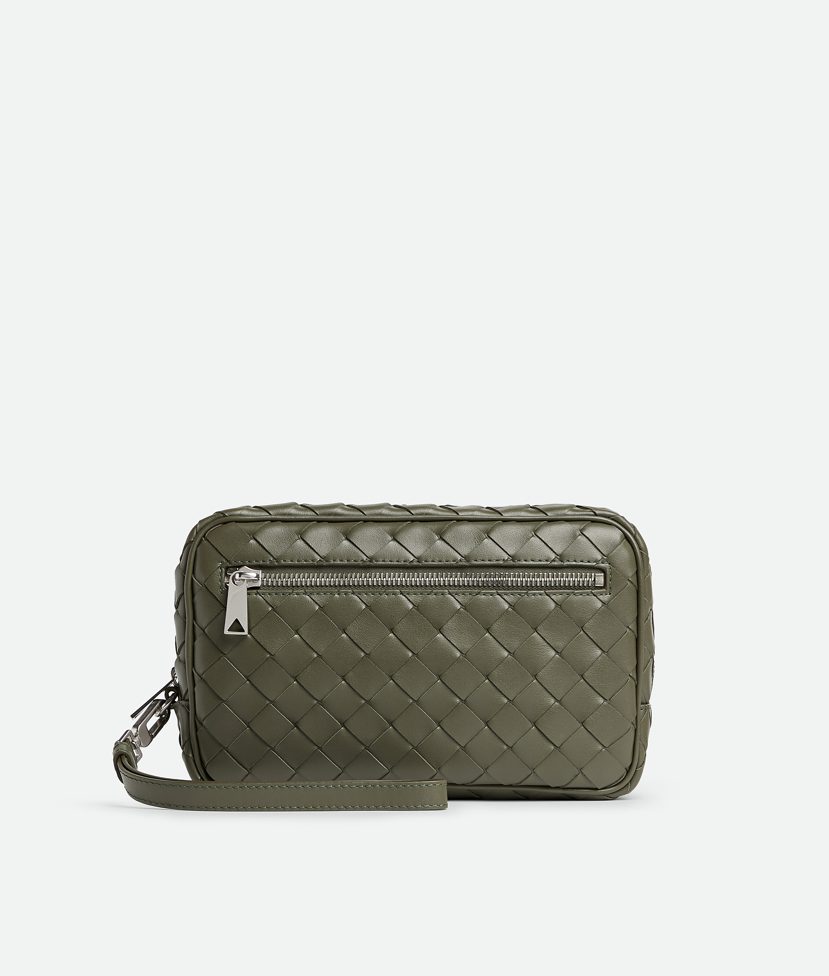 Intrecciato Small Pouch With Wristlet