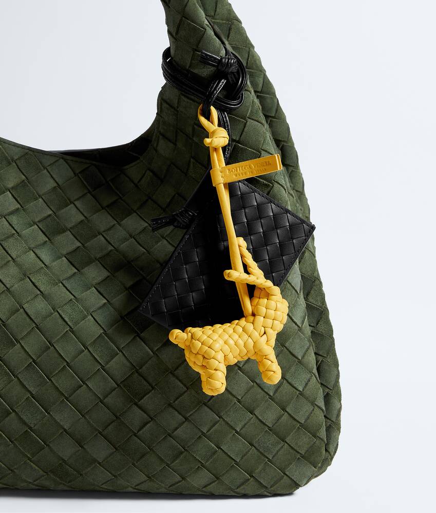 Men's Intrecciato Piccolo Badge Holder in Black/thunder Bottega Veneta Czechia EN - Image 3