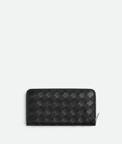 Intrecciato Zip Around Wallet