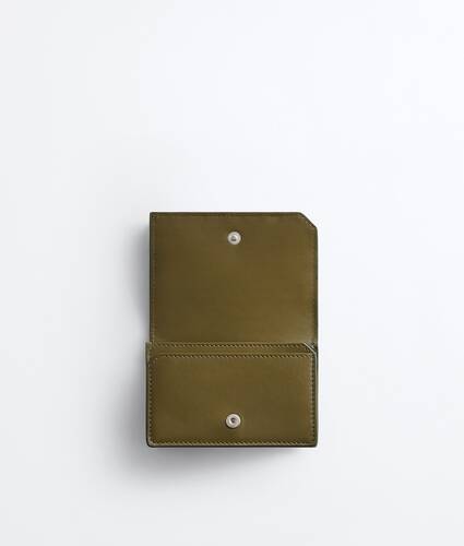 Men's Intrecciato Piccolo Business Card Case  in Bark green/olive oil Bottega Veneta Hong Kong SAR China EN - Image 2