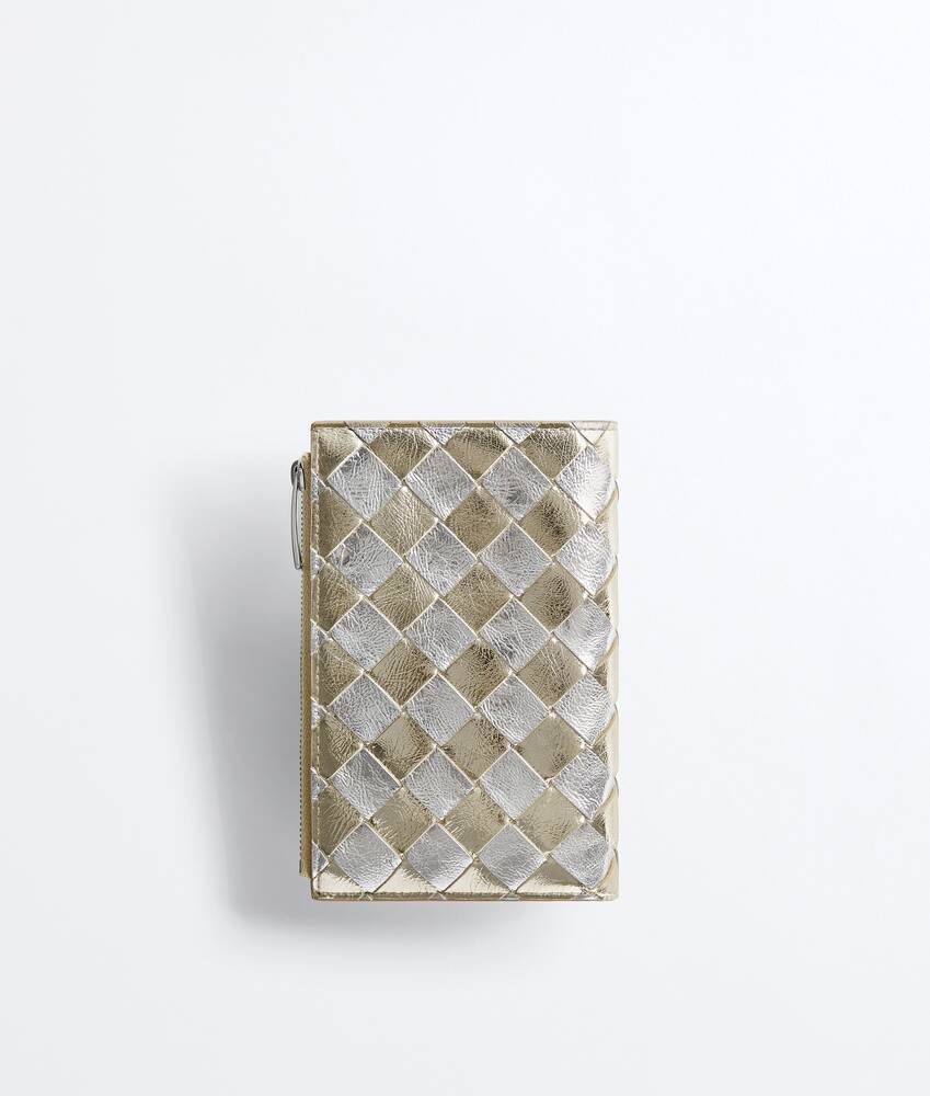 Women's Andiamo Medium Bi-Fold Wallet in Supermoon/silver Bottega Veneta Romania EN - Image 3