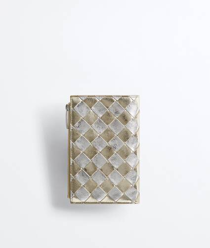 Women's Andiamo Medium Bi-Fold Wallet in Supermoon/silver Bottega Veneta Romania EN - Image 3