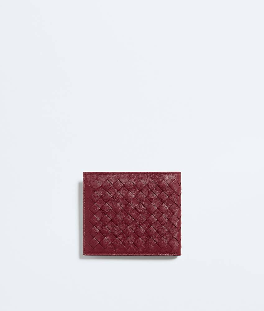 Men's  Woven Mycelium Bi-Fold Wallet in Lava red Bottega Veneta Zimbabwe EN - Image 3