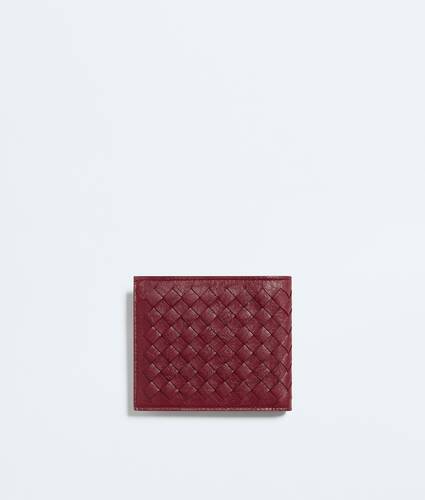 Men's  Woven Mycelium Bi-Fold Wallet in Lava red Bottega Veneta Zimbabwe EN - Image 3