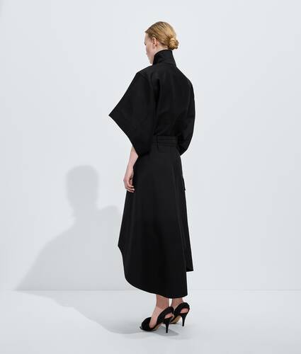 Falda de toile de algod&oacute;n compacto para Mujer en Double black Bottega Veneta Estados Unidos ES - Image 3
